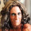 Gail Auerbach female bodybuilder muscle posing
